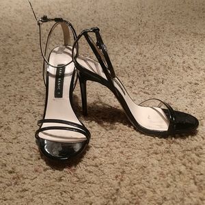 Black patent leather Zara stilettos